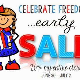 Celebrate Freedom……Early SALE!